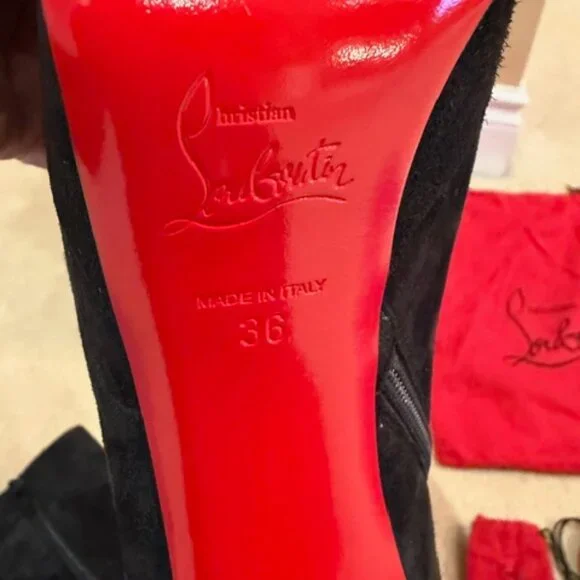 Christian Louboutin Platform Suede Bootie - Picture 8 of 16